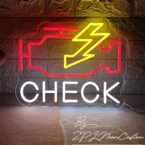 Image result for Neon Check Engine Light