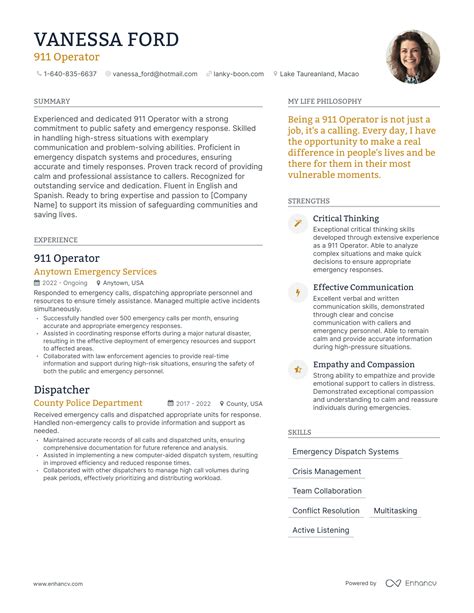 3 Successful 911 Operator Resume Examples And Writing Tips for 2024