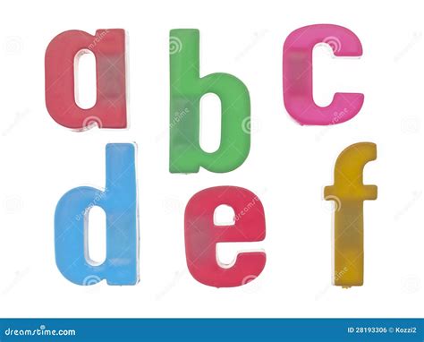 El Alfabeto Plástico Pone Letras Al Abcdef Foto de archivo - Imagen de ...