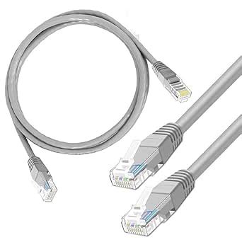 Nisinlife Solution 1GB/10 Gigabit Speed Cat6 Ethernet Cable, 3M, Grey ...