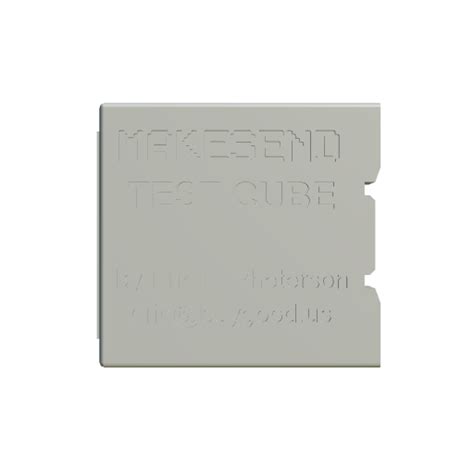 p3d.in - MakeSend Test Cube!