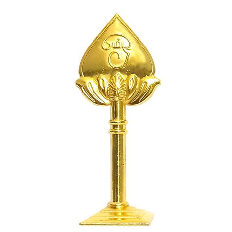 Ayyappan Traders Metal Gold Om Vel Idol | Om Vel Idol for Car Dashboard ...
