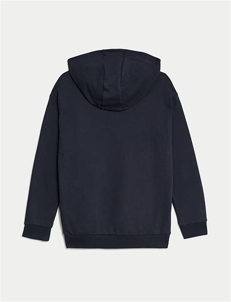 Cotton Hooded Sweatshirt
