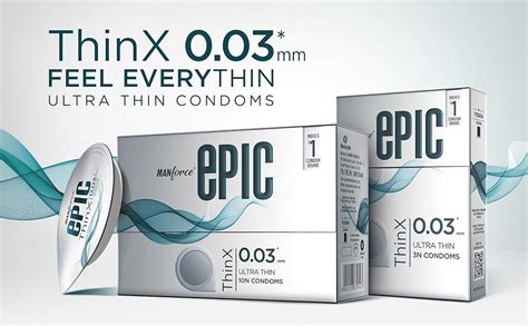 Buy Manforce Epic ThinX | 0.03mm Ultra Thin Condoms for High ...