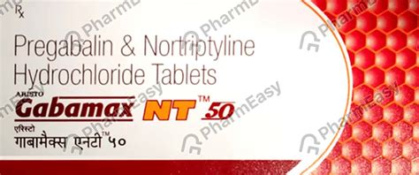 Gabamax Nt 50/10mg Strip Of 10 Tablets: Uses, Side Effects, Price ...