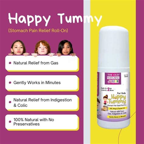 Buy Kids Colic Relief Happy tummy Roll On 50ml at The Old Natural