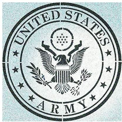 United States Army Emblem Stencil Seal Military Stencils - States Army ...