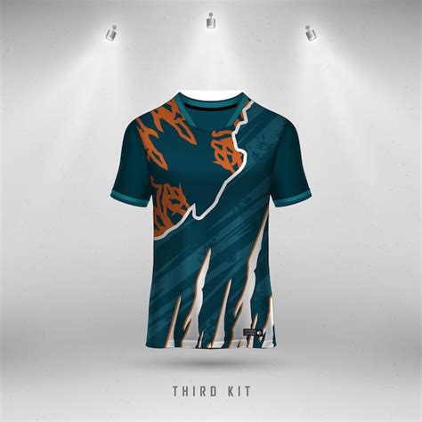 Vector t shirt mockup sport shirt template design for sublimation ...