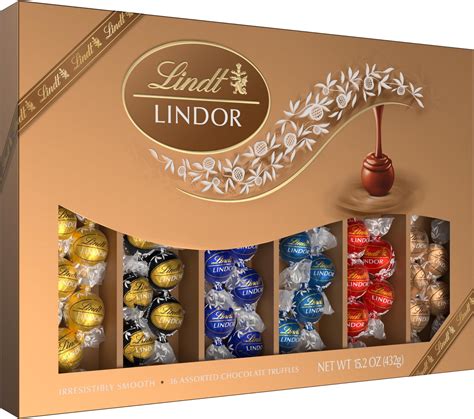 Amazon.com: Lindt LINDOR Milk Chocolate Truffles 90 Count Gift Box ...