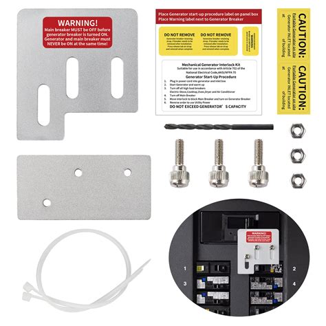 Generator Interlock Kit Compatible w/ Square D QO & Homeline 150 or ...