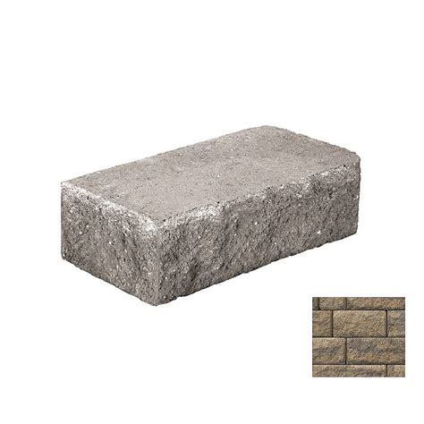 Belgard 6-in H x 18-in L x 9-in D Cotswold Mist Concrete Retaining Wall ...
