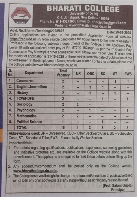 News Details - Delhi University