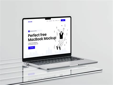 Abstract MacBook mockup - Mockups Design