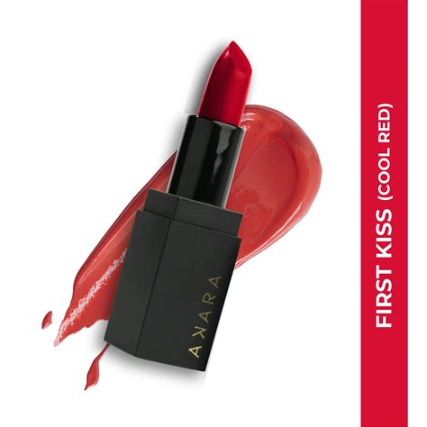 Akara Red Lipstick | First Kiss | Satin Matte Lipstick | 100% Vegan ...