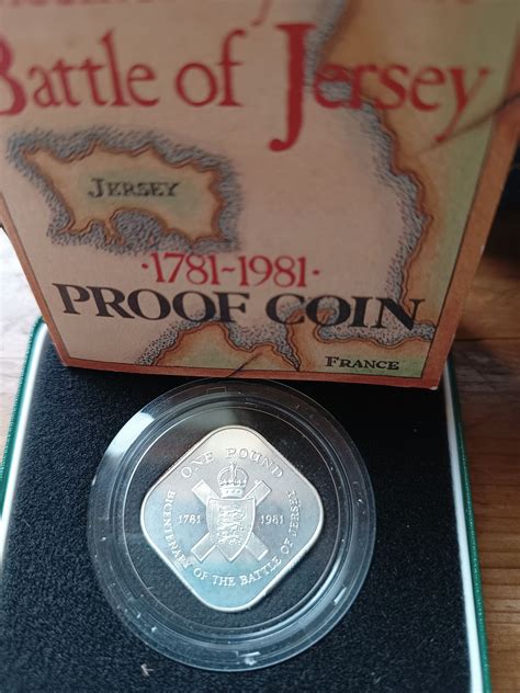 Examples of 1 Pound - Elizabeth II (Battle of Jersey; Silver Proof ...