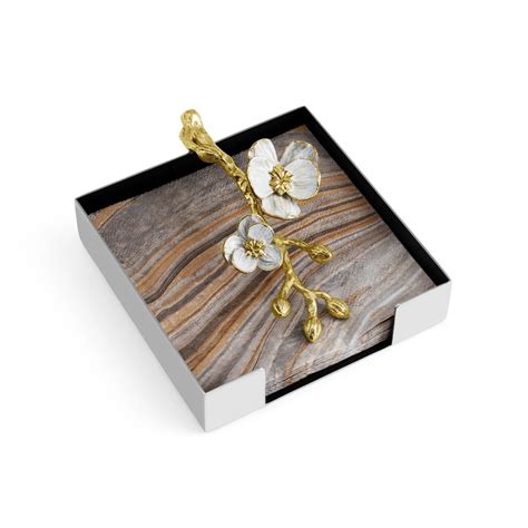 Orchid Cocktail Napkin Holder by Michael Aram - |VESIMI Design|