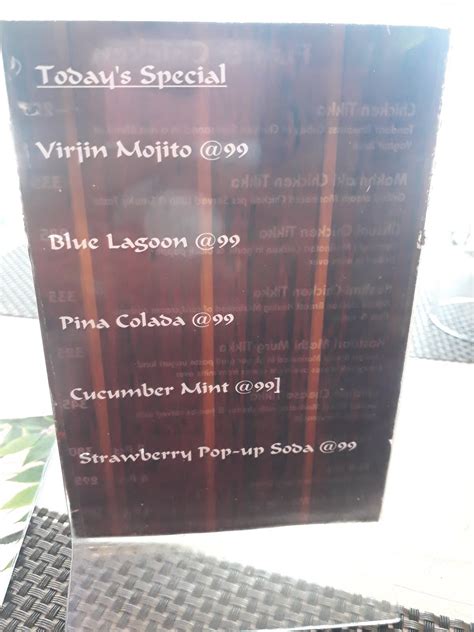 Menu at The Kalika Hut Restaurant Pvt Ltd, Lucknow, Vipul Khand 6