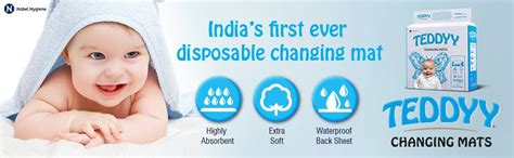 Buy TEDDYY Baby Disposable Rapi-Soak Mats Size - 60 X 60 Cm - (Pack of ...