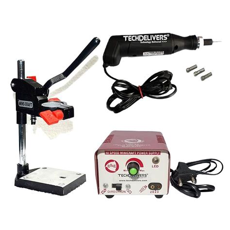 TECHDELIVERS® Mini Electric Drill for Goldsmith Machine with ...