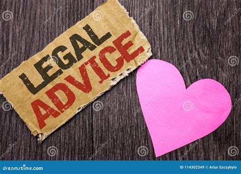 Handwriting Text Legal Advice. Concept Meaning Recommendations Given by Lawyer or Law Consultant ...