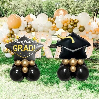 32pcs Graduation Cap Pillar Balloon Set, Includes INS Style Graduation ...