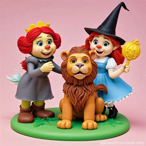 Disney-Inspired Illustration of Wizard of Oz Characters | Stable ...