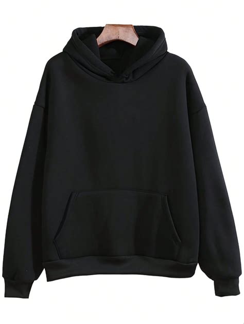 Ropa de Mujer y Hombre, Comprar Moda Online | Plain black hoodie ...