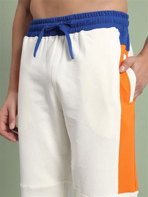 PARKER SIDE CONTRAST JOGGERS OFF-WHITE | Buy Online at Wearduds India