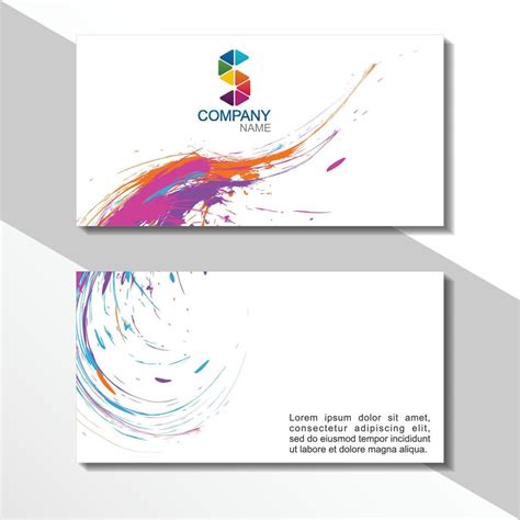 Creative Business Card Design Vector 的图像结果
