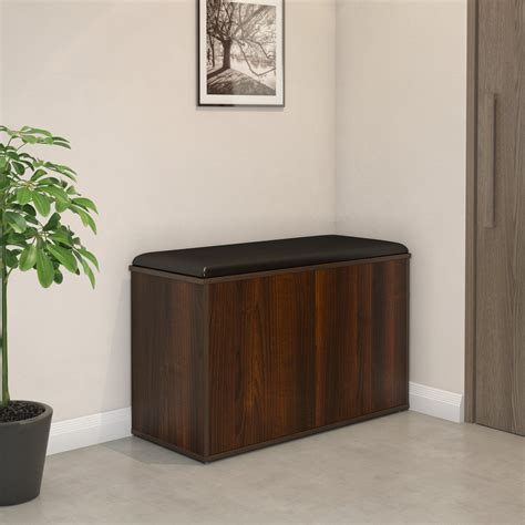 Buy Nilkamal Metro 2 Door Engineered Wood Shoe Cabinet (Walnut)