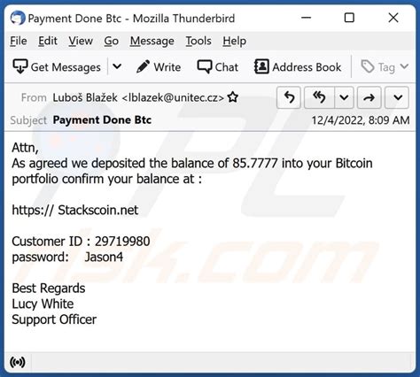 Image result for Bitcoin Scam Email