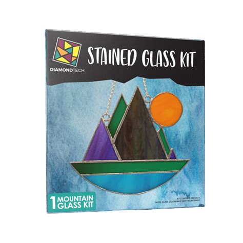 Artistry In Glass > PRE-CUT STAINED GLASS KITS > MOUNTAIN PRE-CUT STAINED GLASS KIT