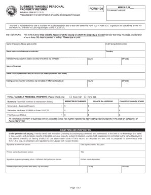 Fillable Online Reset Form BUSINESS TANGIBLE PERSONAL PROPERTY RETURN ...
