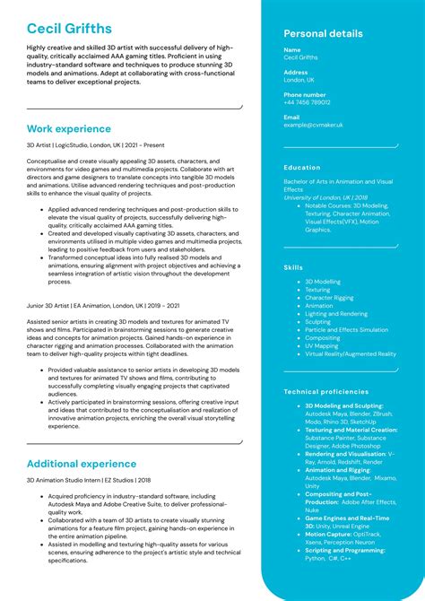 Image result for Good CV Examples