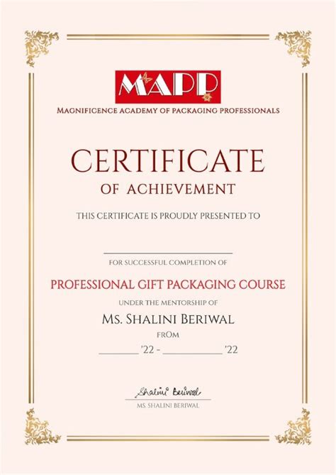 Professional Gift Packaging Course - MAPP Academy