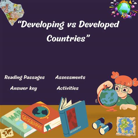 Image result for Developing Countries vs Developed Countries Worksheet