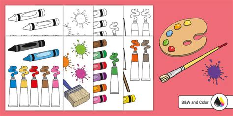 Art Class Cutouts (teacher made) - Twinkl