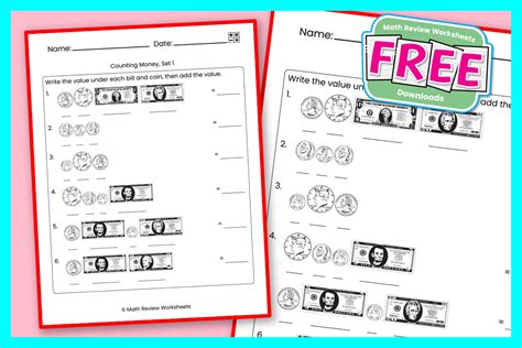 Money Math Worksheets 的图像结果