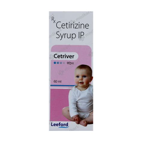 CETZINE SYP 60ML, Price, Composition & Generic Alternatives - Medkart