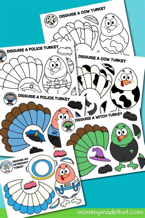 Hide A Turkey Project Template | Fanny Printable