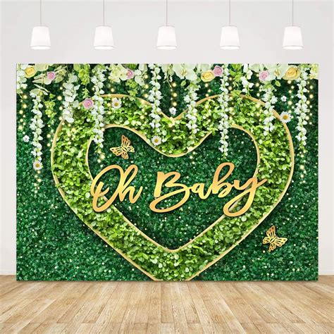 Buy Baby Shower Backdrop, Oh Baby Baby Shower Decorations for Girls ...