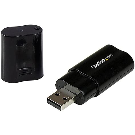 StarTech.com USB Sound Card - 3.5mm Audio Adapter - External Sound Card ...