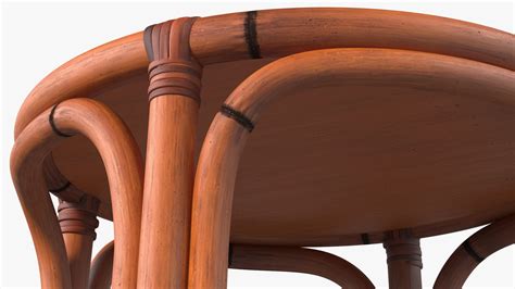 Rattan Backless Counter Stool 3D model | 3D Molier International