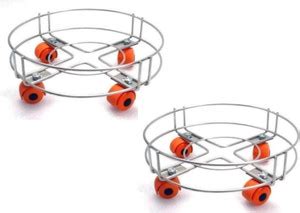 TRIDENTT 2 Cylinder Trolleys With Wheels , Cylinder Stand Gas Cylinder ...
