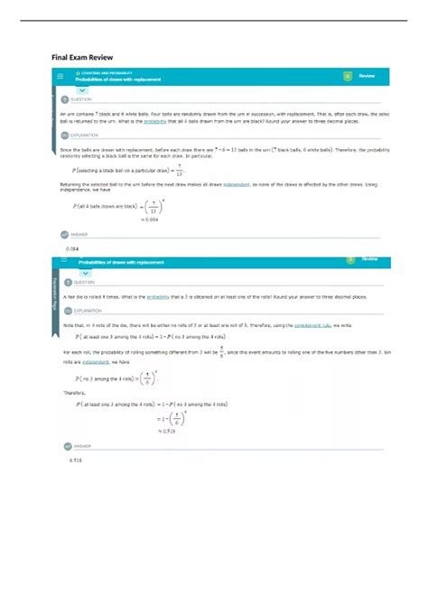 MAT 144 Week 7 Final Review Grand Canyon - Mat 144 (MAT144) - Stuvia US