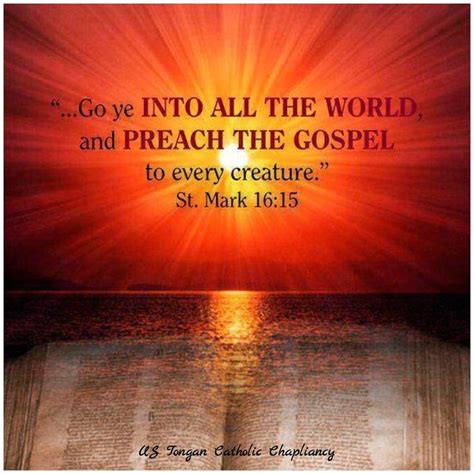 Mark 16:15 | Gospel, Preaching, Word of god