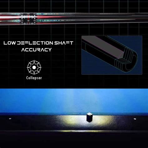 Buy Collapsar CXL Pool Cue with 1X1 Hard Case,Low Deflection Shaft 13mm ...