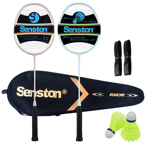 Buy Senston Graphite Badminton Rackets Set Of 2 Badminton Set For ...