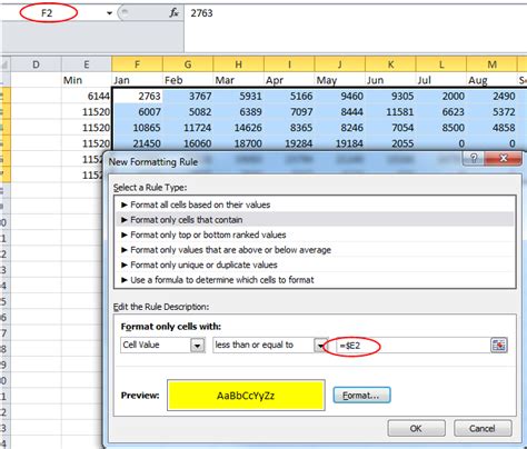 Conditional Formatting Multiple Rows 的图像结果