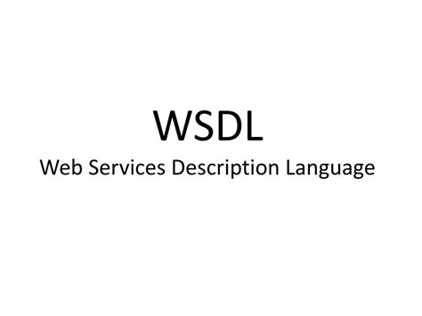 Image result for Web Services Description Language WSDL Tutorial